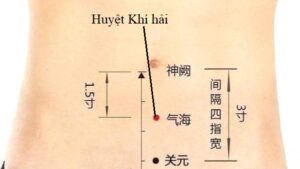 Huyệt khí hải - cách chữa táo bón