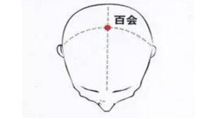 vị trí huyệt bách hội - cải thiện tình trạng rụng tóc